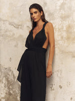 Wrap Your Way Jumpsuit - Black - elizabeth + Bern