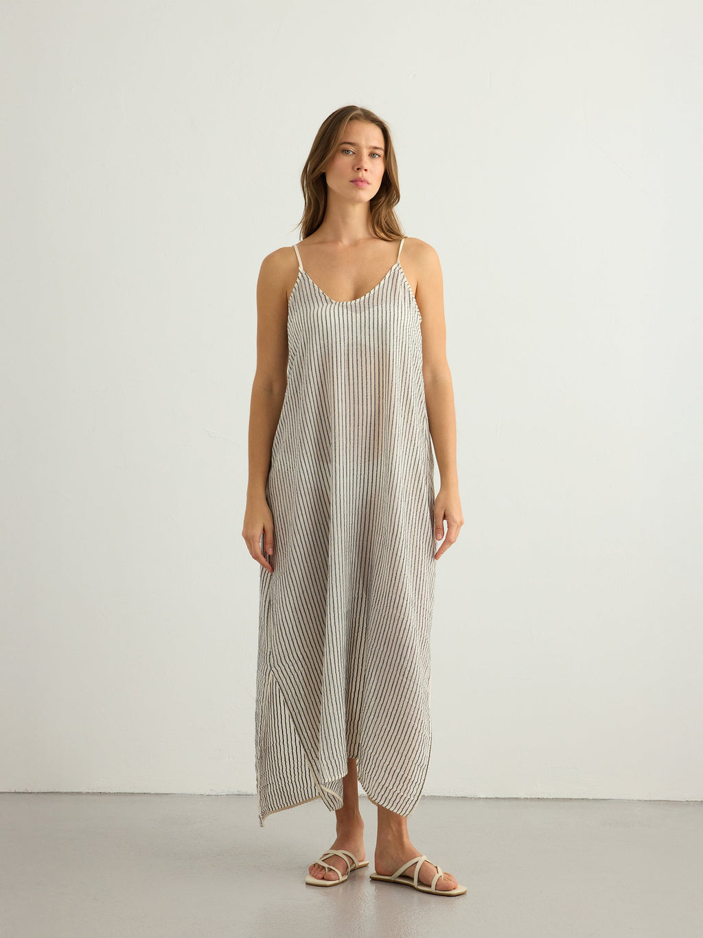 Yaz Dress - Black Stripes