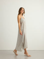 Yaz Dress - Black Stripes