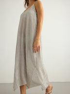 Yaz Dress - Black Stripes