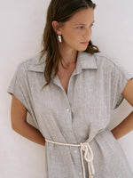 Zaya Shirt Dress - Gray - elizabeth + Bern