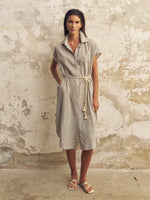 Zaya Shirt Dress - Gray - elizabeth + Bern
