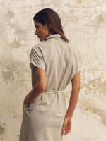 Zaya Shirt Dress - Gray - elizabeth + Bern