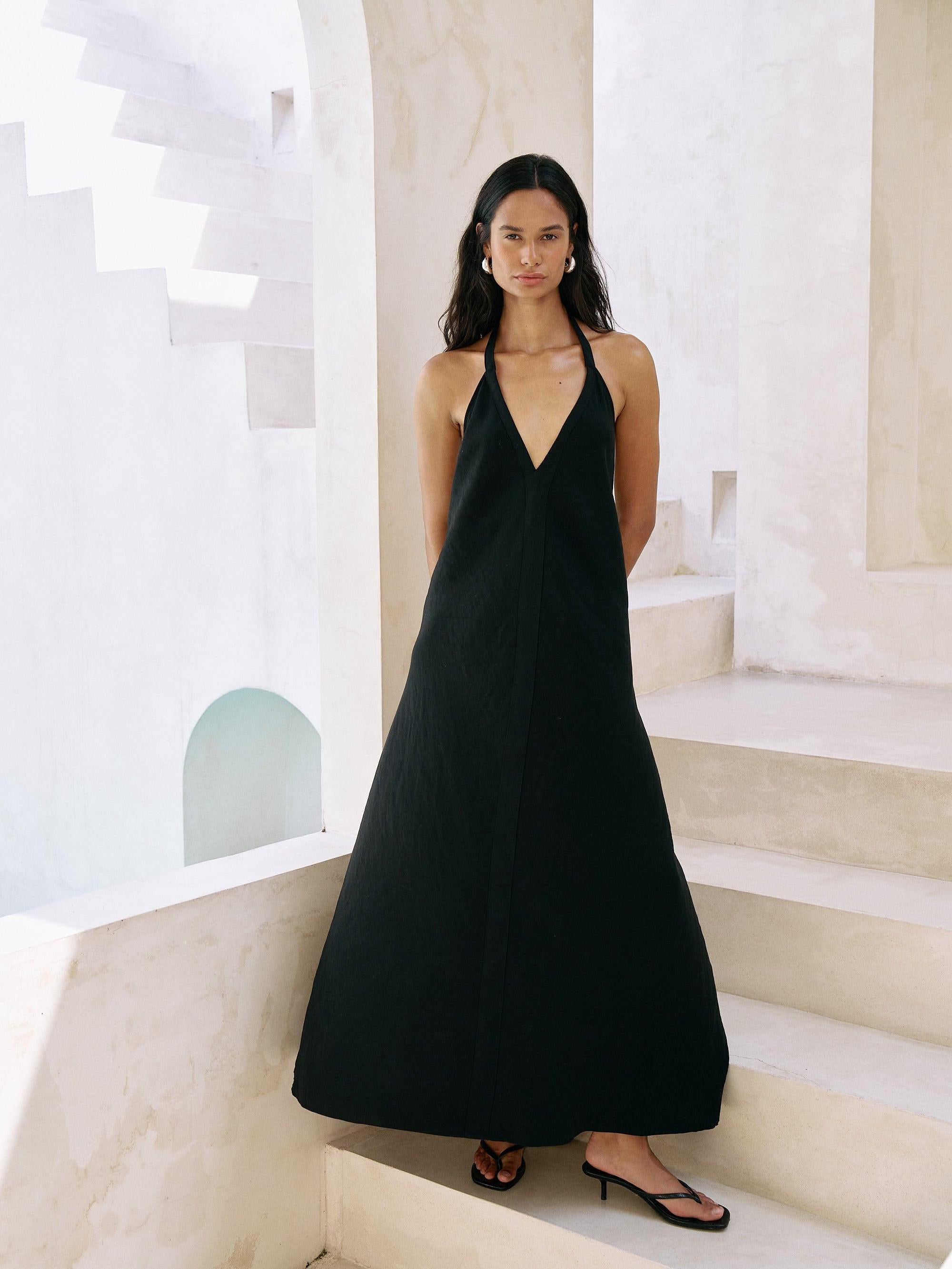 Zoe Maxi Dress - Black.