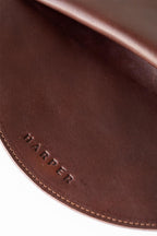 The Pleated Clutch in Walnut