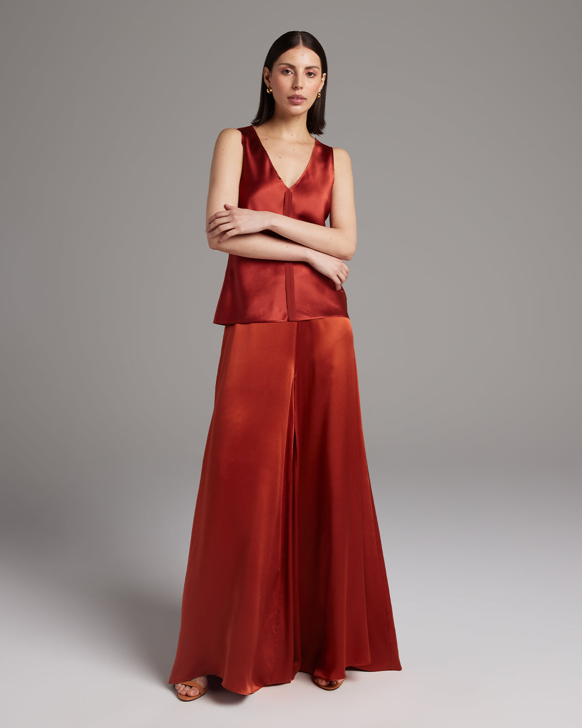 Silk Raw Edge Tank – Minimalist Charmeuse with Artisan Edge Details