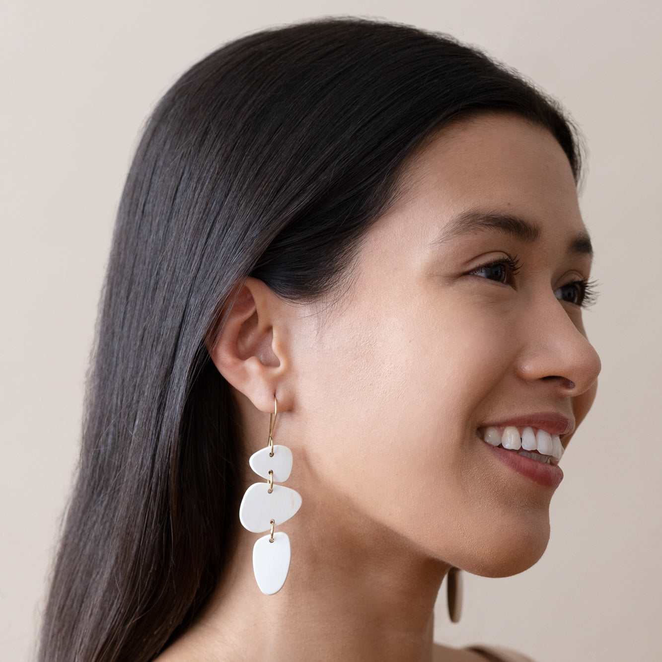 Stacked Stone Earrings