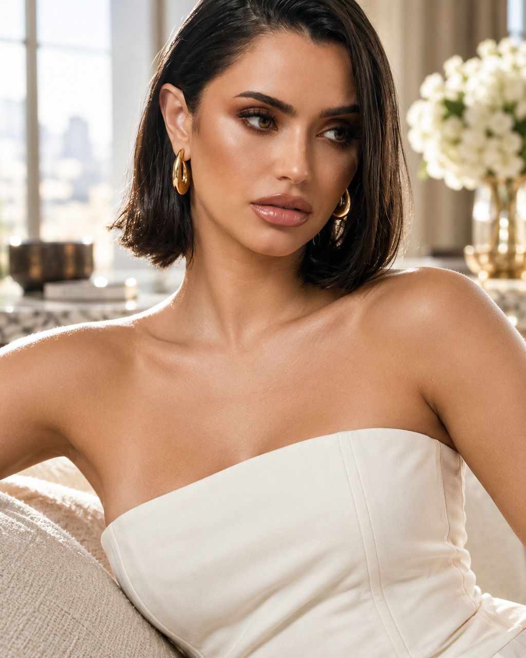 Clara Gold Hoops