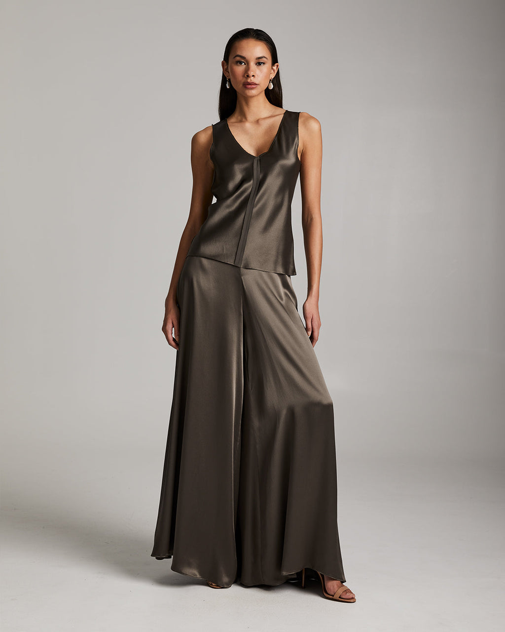 Silk Raw Edge Tank – Minimalist Charmeuse with Artisan Edge Details