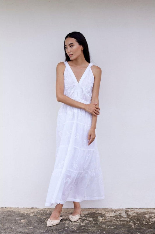 Hand-Embroidered Kos Dress - elizabeth + Bern