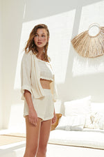 Echo Boy Short - Gold Stripes - elizabeth + Bern