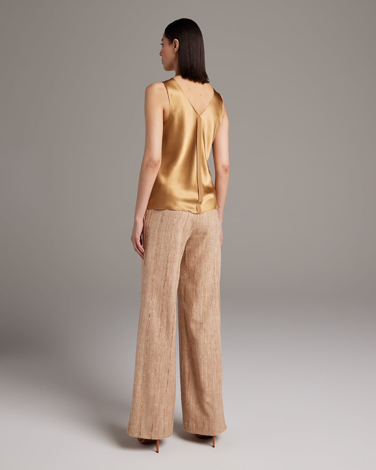 Silk Raw Edge Tank – Minimalist Charmeuse with Artisan Edge Details