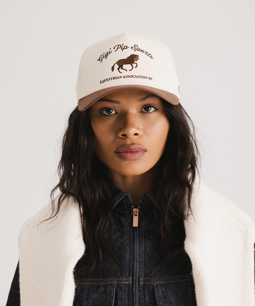 Women’s trucker hat by Gigi Pip at Elizabeth and Bern - adjustable baseball cap with mesh back