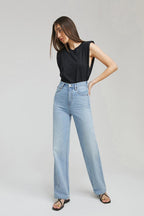 Coney Island Whitefish High Rise Wide Jeans HJ007