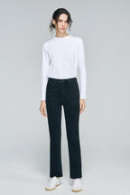 Two Shots High Rise Straight Crop Jeans HJ013