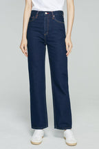 Manhattan High Rise Straight Ankle Jeans HJ160