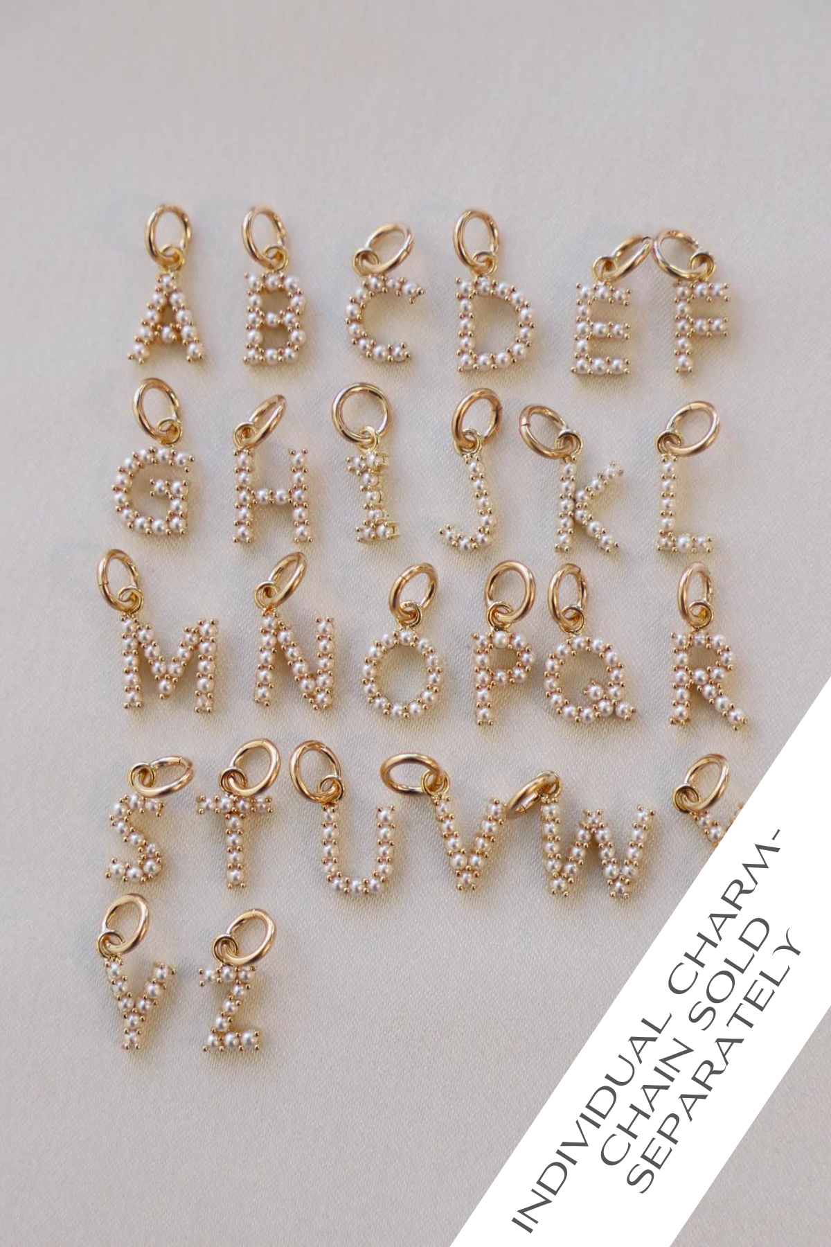 PEARL INITIAL CHARM - elizabeth + Bern