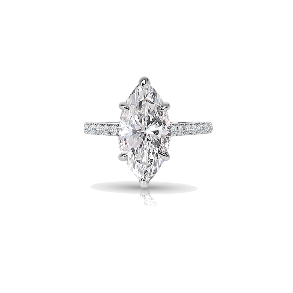 3.0ct Marquise Cut Engagement Ring