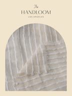 Liv Mini Ruffle Dress - White Stripes The Handloom elizabeth + Bern