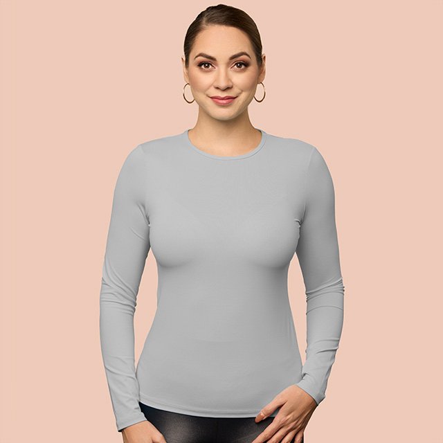Long Sleeve Crew Neck Layering Top