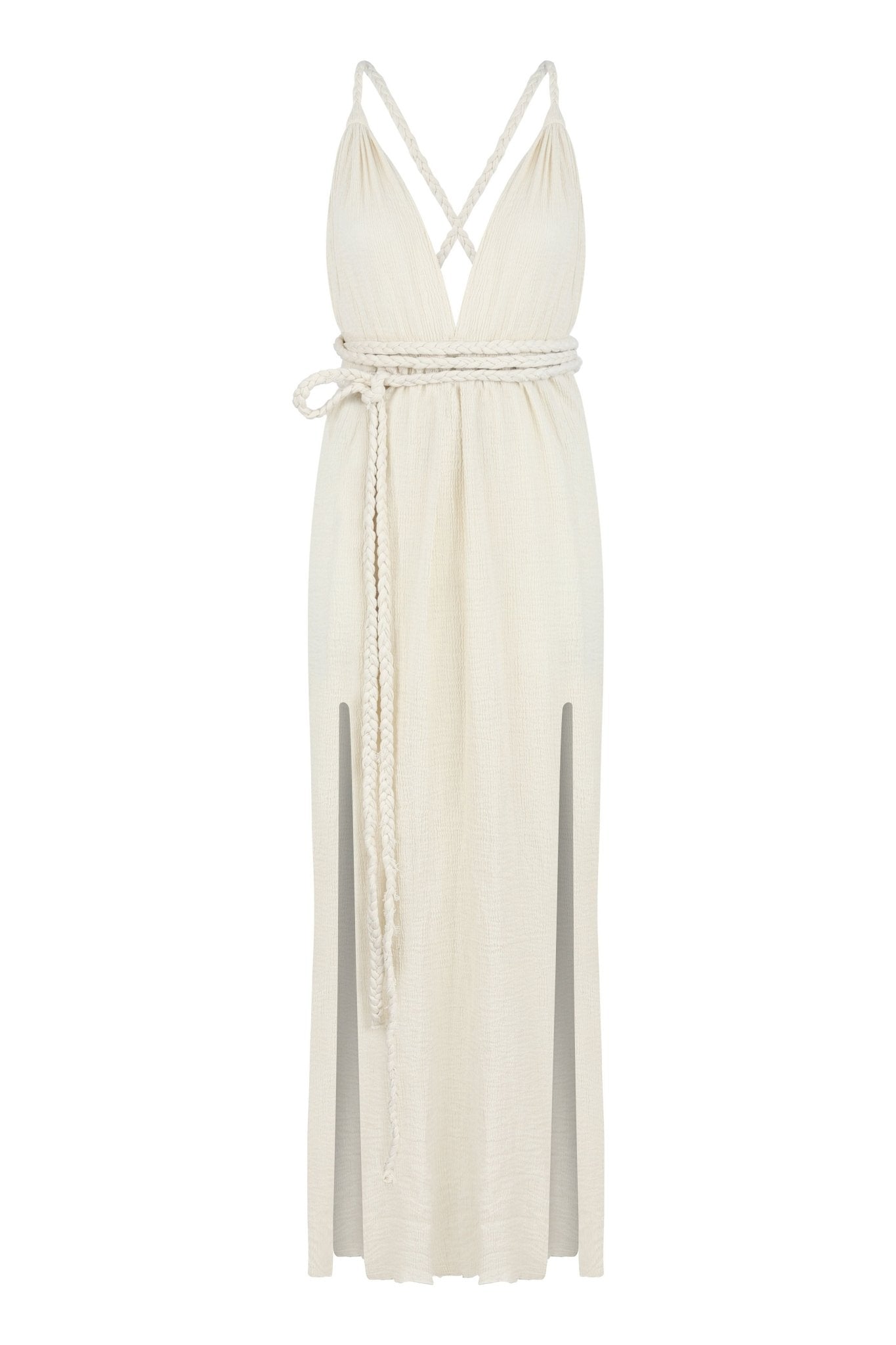 Muse Braided Straps Dress - Natural - elizabeth + Bern