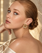 Nathalia Sculpted Hammered Earrings