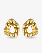 Nathalia Sculpted Hammered Earrings