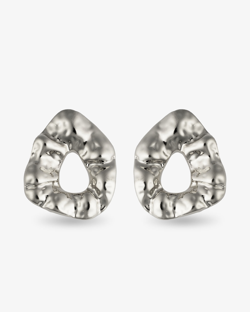 Nathalia Sculpted Hammered Earrings