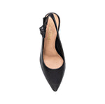 Daphne Black Slingback Pumps - elizabeth + Bern