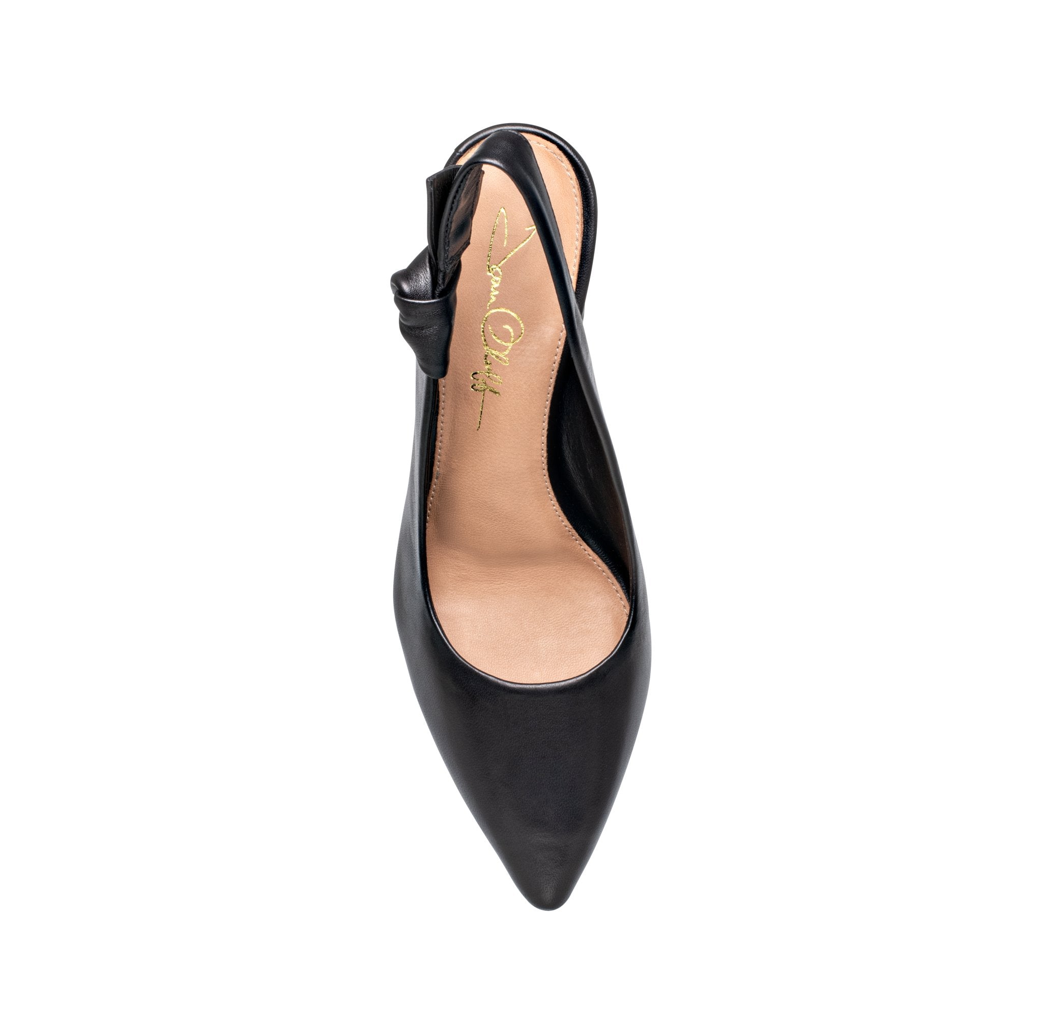 Daphne Black Slingback Pumps - elizabeth + Bern