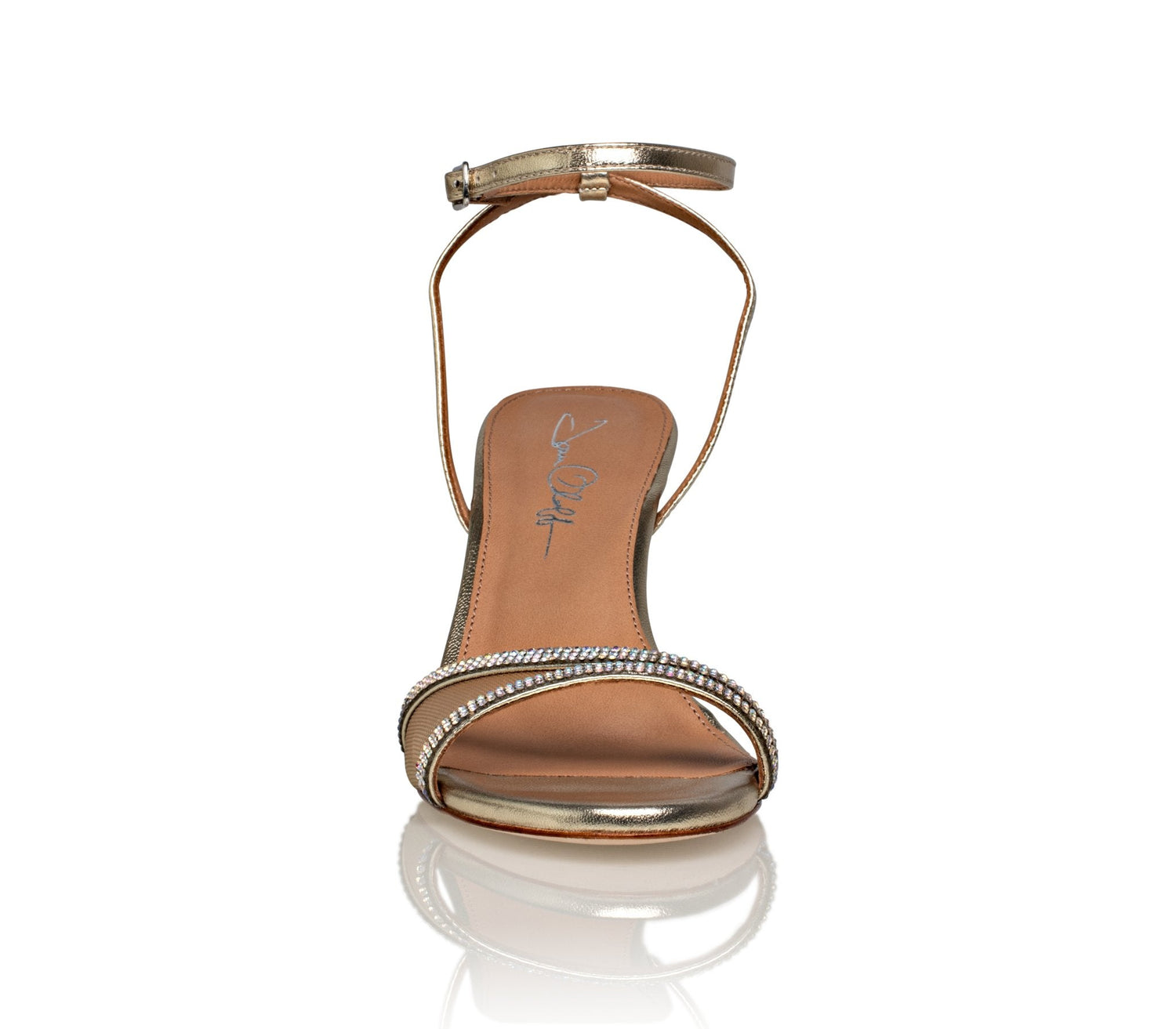 Fame Gold Metallic Evening Sandal - elizabeth + Bern