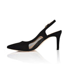 Dance Black Slingback Suede/Black Mesh - elizabeth + Bern