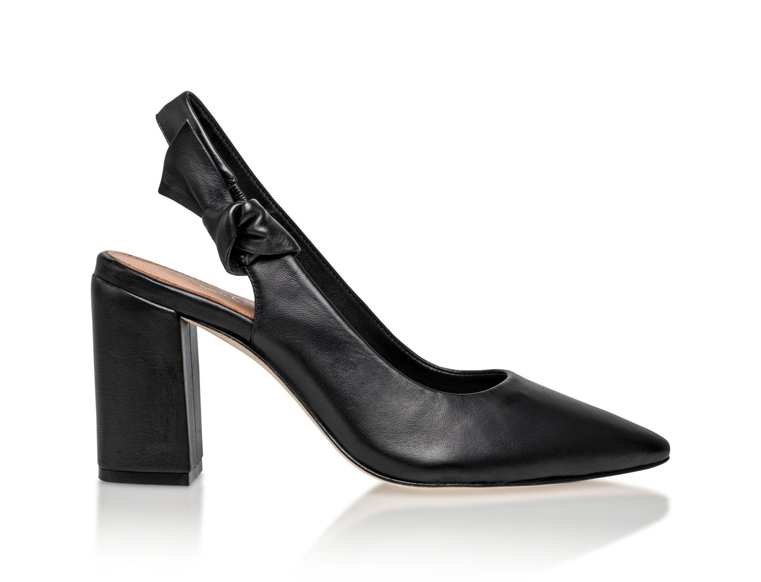 Daphne Black Slingback Pumps - elizabeth + Bern