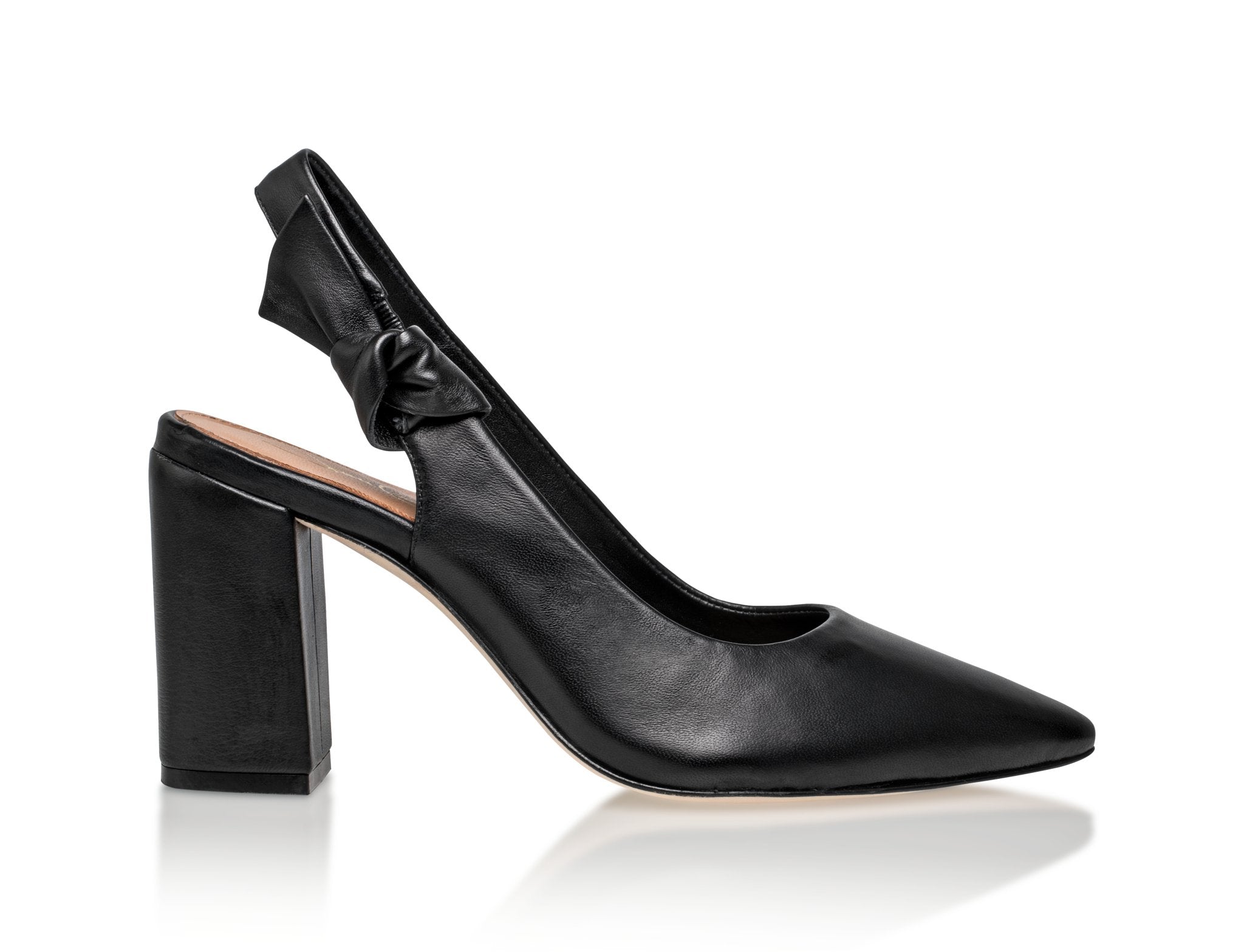 Daphne Black Slingback Pumps - elizabeth + Bern