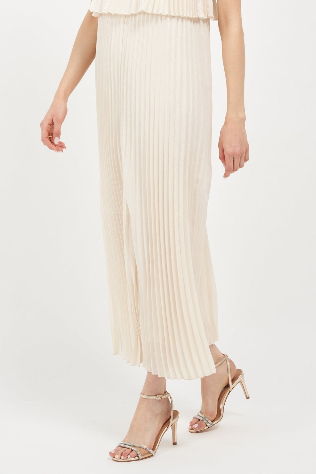 Fame Gold Metallic Evening Sandal - elizabeth + Bern