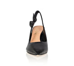 Daphne Black Slingback Pumps - elizabeth + Bern