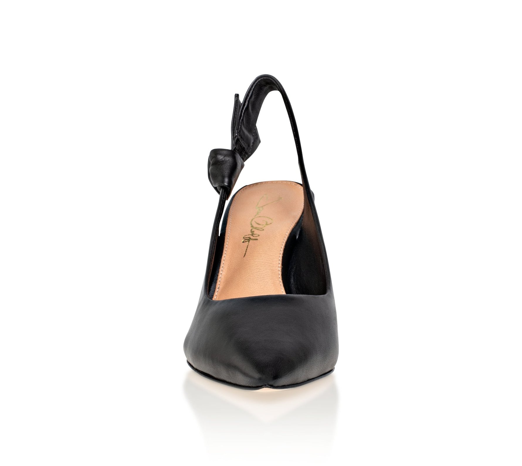 Daphne Black Slingback Pumps - elizabeth + Bern