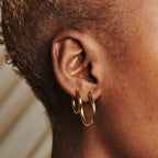 Large Rooftop Hoop Earrings