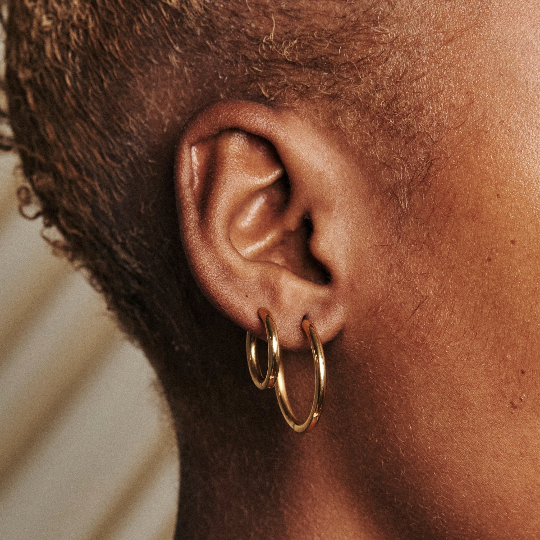Large Rooftop Hoop Earrings